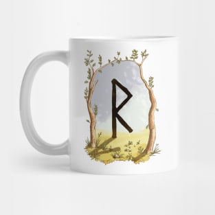 rune raidho - magical symbol Mug